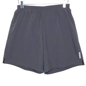 Reebok Athletic Grey Shorts W/Built In Boxer Brief